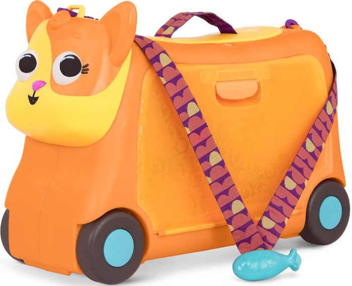 Interaktywny jeździk walizka dla dzieci Gogo Ride-On Lolo Kot B.Toys