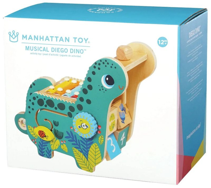 Zabawka muzyczna drewniany dinozaur Diego Manhattan Toy