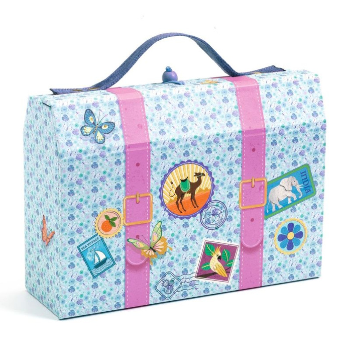 Zestaw akcesoriów papierniczych w walizeczce Marie Djeco