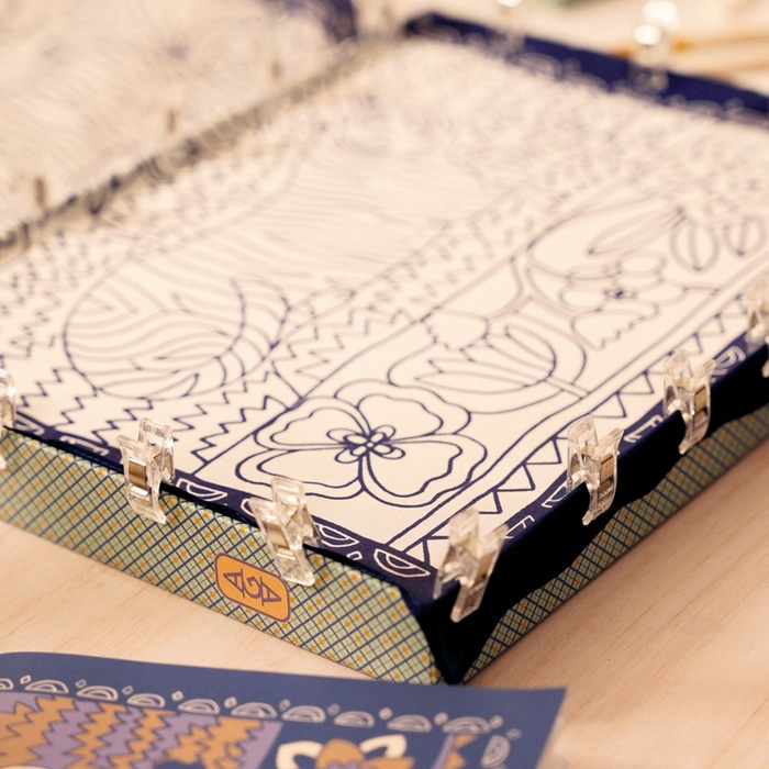 Djeco Atelier Grands Augustins Zestaw artystyczny Atelier 10 Tygrysy na jedwabiu