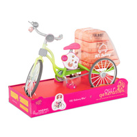 Rower do cateringu dla lalki 46cm lub podobnej OG Delivery Bike Our Generation