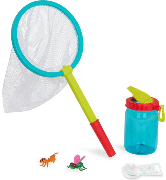 Zestaw małego odkrywcy pojemnik z minilupą i siatką na motyle Mini Catcher’s Kit B.Toys