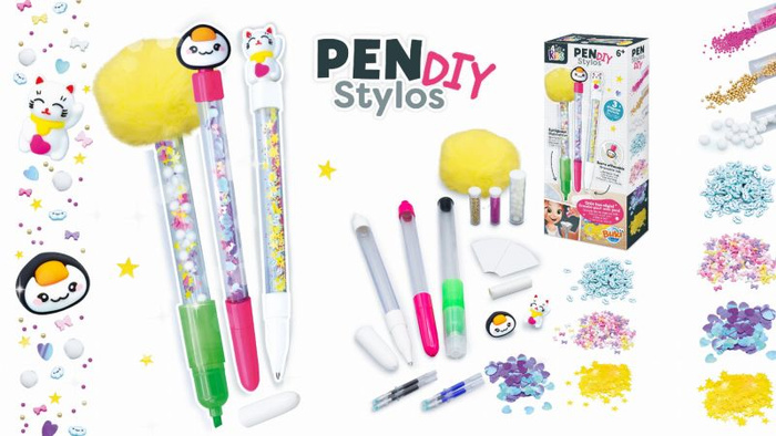 Zestaw diy długopisy i mazak Kawaii Buki