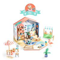 Drewniany domek dla lalek diy mini Mi House Mia Djeco 