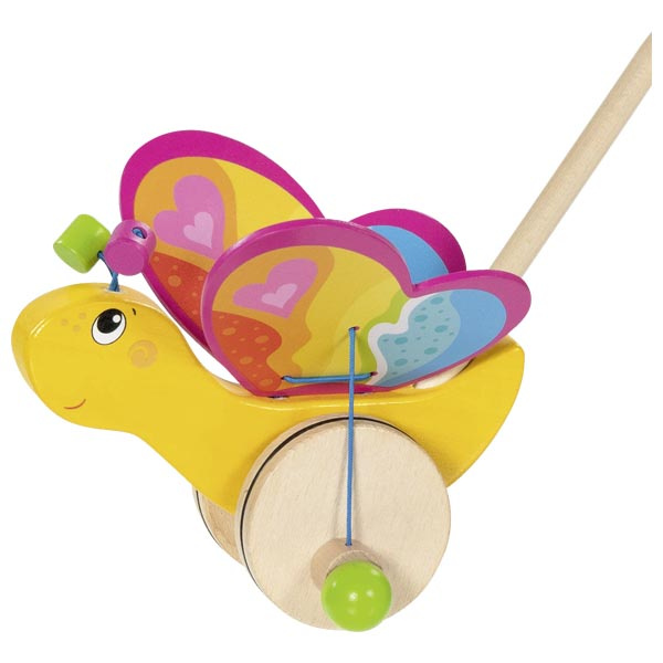 Drewniana Zabawka do pchania Motyl Labelle Goki