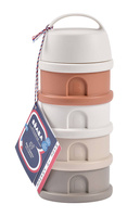 Pojemniki na mleko w proszku 4x110ml cotton white terracotta Beaba