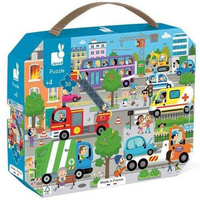 Puzzle dla dzieci w walizce Miasto 36 elementów Janod