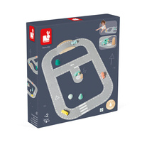 Filcowy tor dla autek z akcesoriami Janod