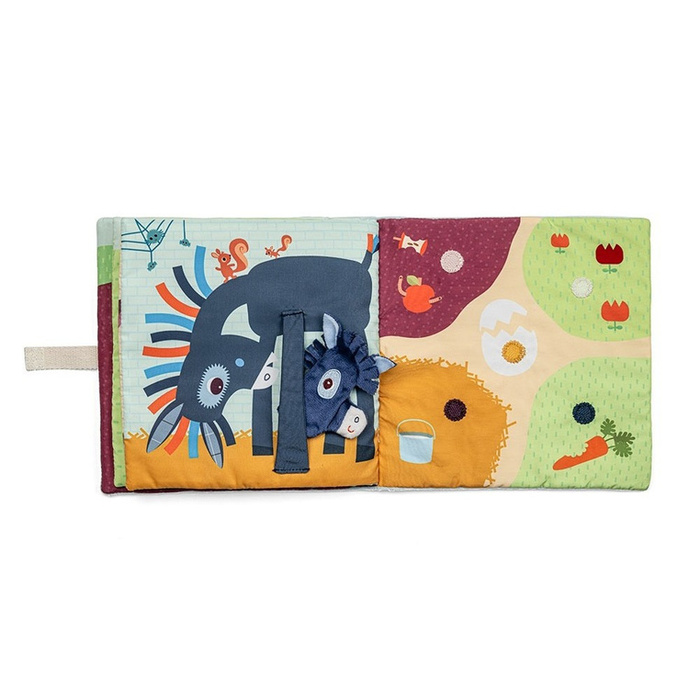 Lilliputiens Książeczka aktywizująca z mini-pacynkami Młode zwierzątka dla niemowląt i maluchów