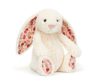 Króliczek z kwiecistymi uszami kremowy Berry 31 cm Jellycat pluszaki dla dzieci