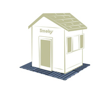 Smoby Podłoga do domku 6 części trwałych i uniwersalnych paneli ogrodowych