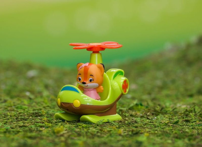 Helikopter Klorofil z figurką zwierzątka