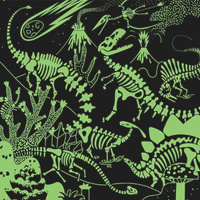 Puzzle rodzinne świecące w ciemności Dinozaury 500 elementów Mudpuppy