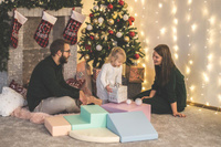 Duże klocki piankowe do wspinaczki i aktywnej zabawy dla dzieci zestaw pastelowy Corner Climber IGLU