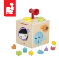 Drewniana kostka sensoryczna dla dzieci Janod 