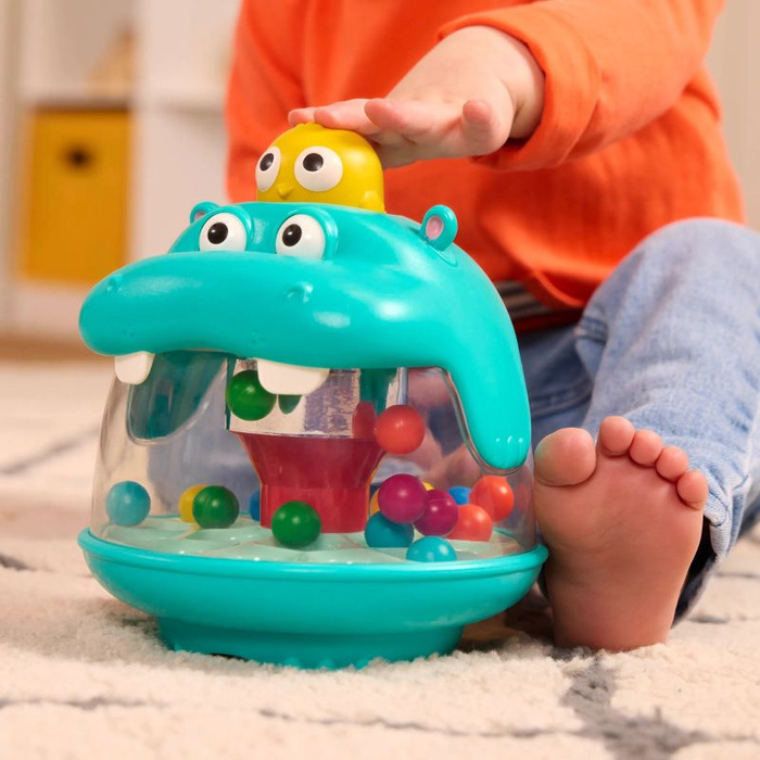Zabawka sensoryczna z kulkami Hipopotam Party Pop Hippo Battat