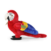 Pluszak dla dzieci papuga Ara czerwona 24 cm Rappa maskotki