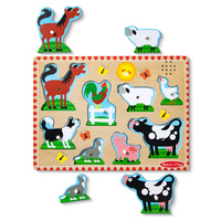 Układanka z dźwiękami Zwierzęta na farmie Melissa & Doug