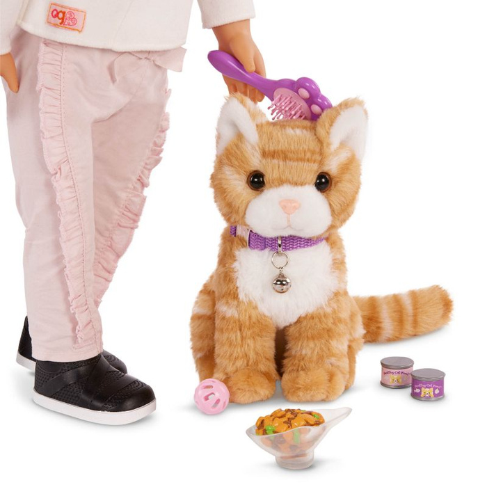 Prążkowany kotek w torebce Hop in Cat Carrier Our Generation