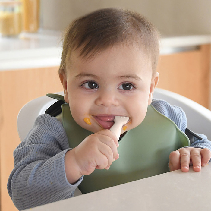 Łyżeczki-gryzaki dla niemowląt zestaw 2 szt praline/clay Beaba