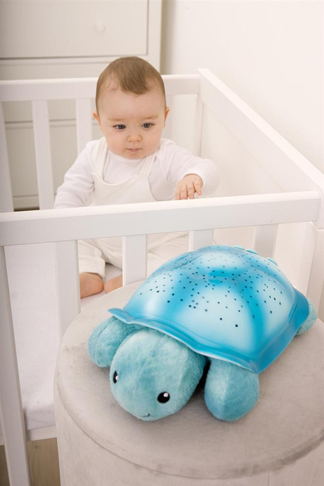 Cloud b® Twinkling Twilight Turtle™ Aqua Lampka nocna z projekcją świetlną Konstelacja gwiazd Żółw niebieski