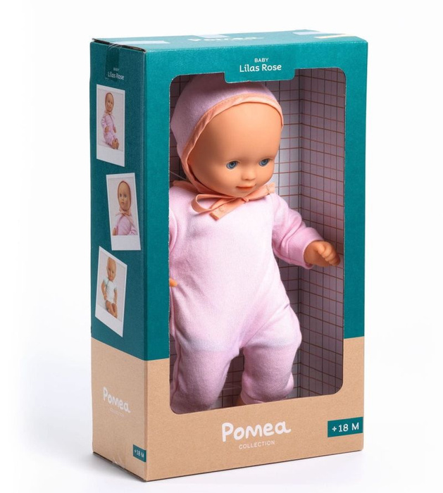 Lalka bobas dla dzieci Lilas Rose 32cm Pomea Djeco