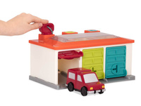 Kolorowy Garaż z 3 autkami i kluczami Battat