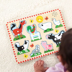 Układanka z dźwiękami Zwierzęta na farmie Melissa & Doug