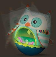 Wańka-wstańka Owl Be Back Sensoryczna sowa B.Toys – światło i dźwięk