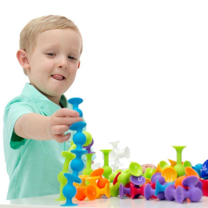 Przyssawki klocki Squigz Zestaw Delux