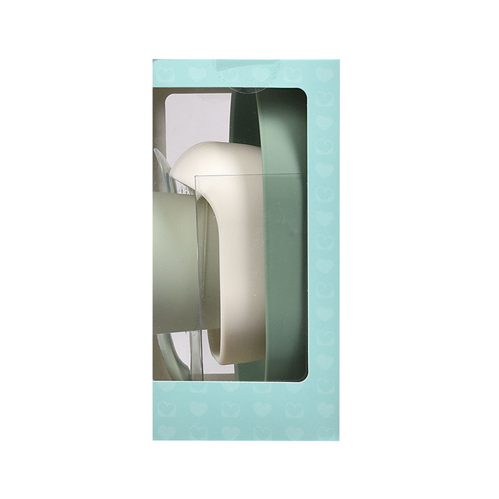 Komplet naczyń z silikonu z przyssawką Sage Green Beaba