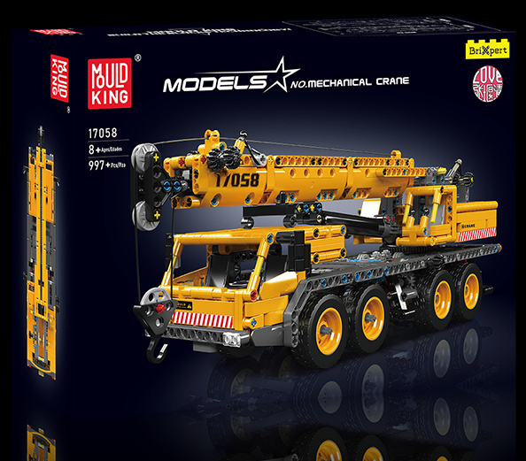MOULD KING mobilny mechaniczny Żuraw Klocki 17058 TECHNIC 997 elementów
