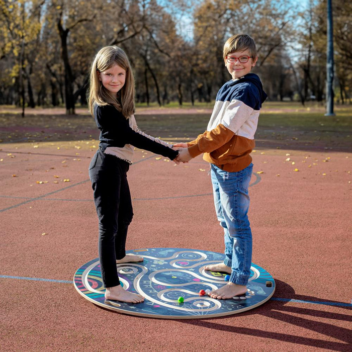 Drewniana deska do balansowania gra dysk z labiryntem Team Disc Erzi