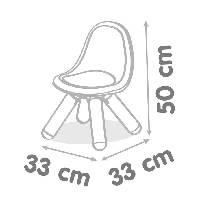 Smoby Krzesełko z oparciem dla dzieci ogrodowe zielone wytrzymały i ergonomiczny Mebel