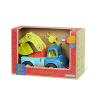 Happy Cruisers Take Apart Crane Ciężarówka budowlana 2w1 do demontażu i skręcania z wiertarką B.Toys