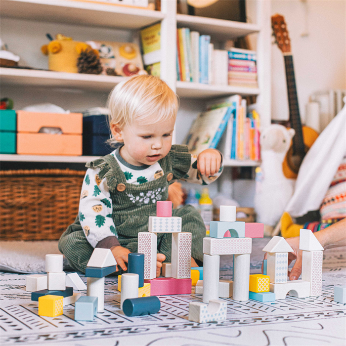 Zestaw drewnianych klocków Bigjigs Toys 