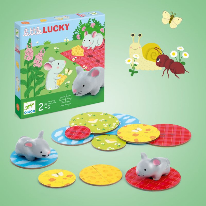 Planszowa gra pamięciowa dla dzieci Little Lucky Djeco