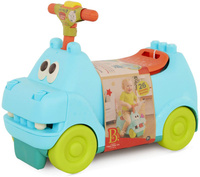 Jeździk interaktywny hipopotam dla dzieci z klockami Locbloc Hippo B.Toys