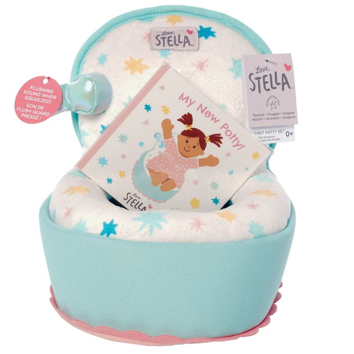 Nocniczek dla lalek z książeczką i efektem dźwiękowym Love Stella Manhattan Toy