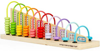 Drewniane liczydło dla dzieci Nauka liczenia Tęcza Bigjigs