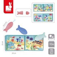 Książeczka dla dzieci do kąpieli z psikawkami Przyjęcia nad wodą Janod