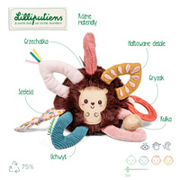 Pluszowa piłeczka aktywizująca Jeżyk Leon Lilliputiens