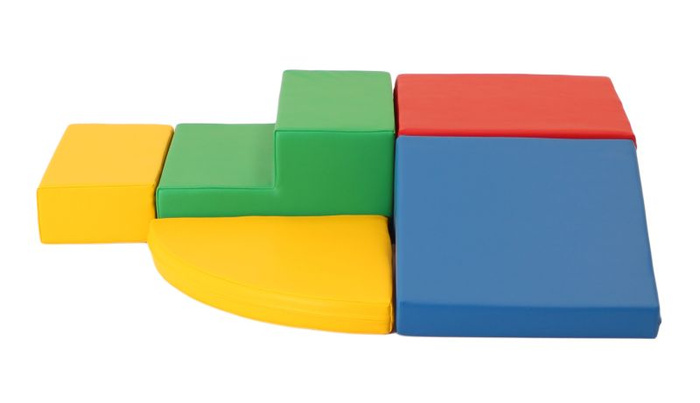 Duże klocki piankowe do wspinaczki i aktywnej zabawy dla dzieci zestaw wielokolorowy Corner Climber IGLU