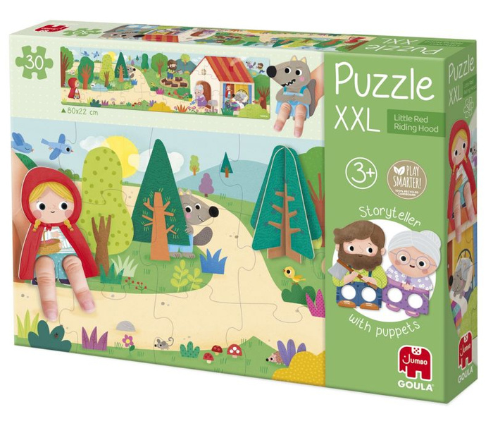 Wielkie puzzle XXL Czerwony kapturek Goula