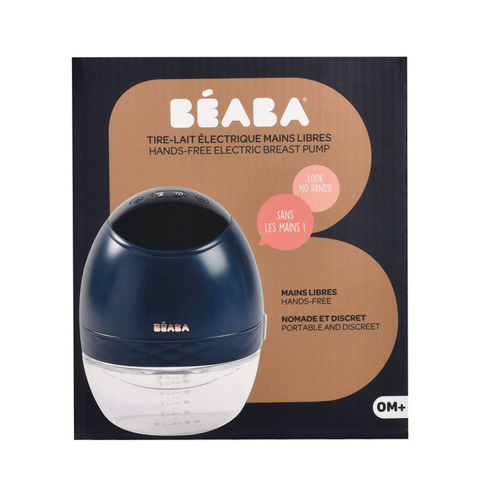 Bezprzewodowy laktator elektryczny muszlowy Hands-Free 180 ml Night Blue Beaba