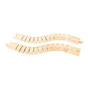 Elastyczne tory do kolejki, 2 elementy, Bigjigs Rail