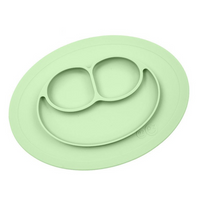 EZPZ Silikonowy talerzyk z podkładką mały 2w1 Mini Mat pastelowa zieleń
