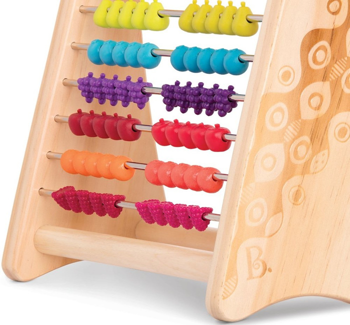 Drewniane liczydło dla dzieci sensoryczne owoce Two-ty Fruity B.Toys