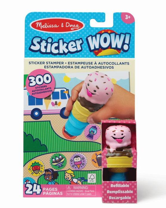Sticker Wow książeczka Lody stempel z naklejkami Melissa & Doug