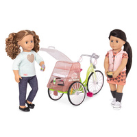 Rower do cateringu dla lalki 46cm lub podobnej OG Delivery Bike Our Generation